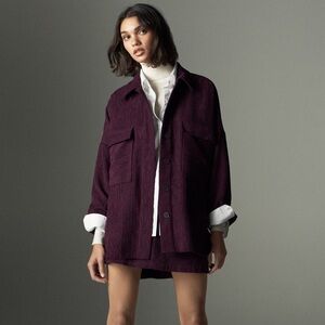 Zara Fine-Waled Corduroy Overshirt